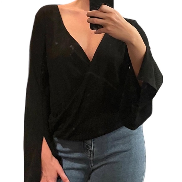BP from Nordstrom Deep V Neck Blouse - Picture 2 of 5
